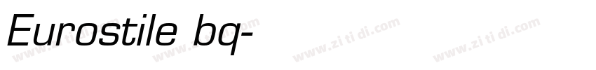 Eurostile bq字体转换